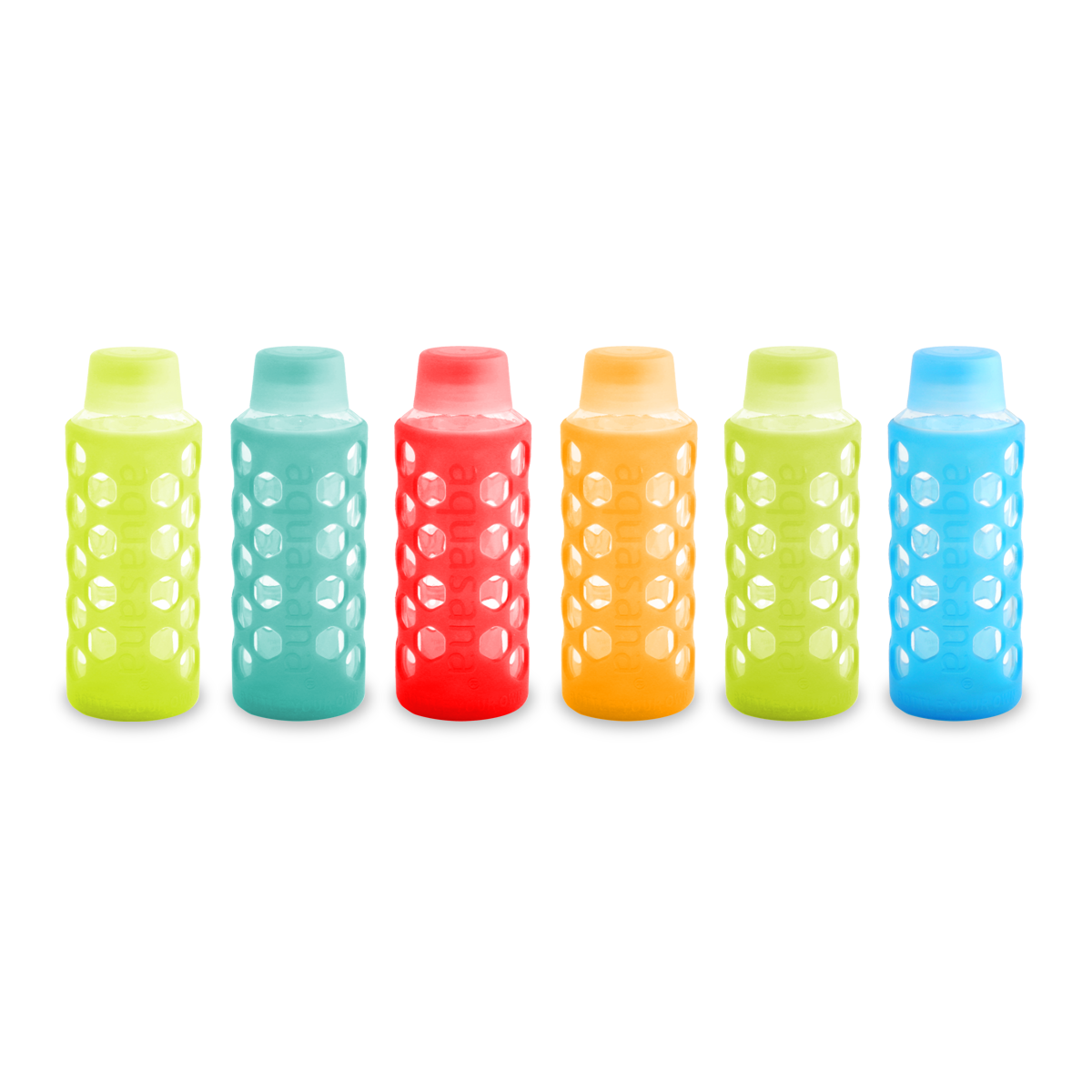 Glass Water Bottles, AQ-6005 18 Oz 6-Pack