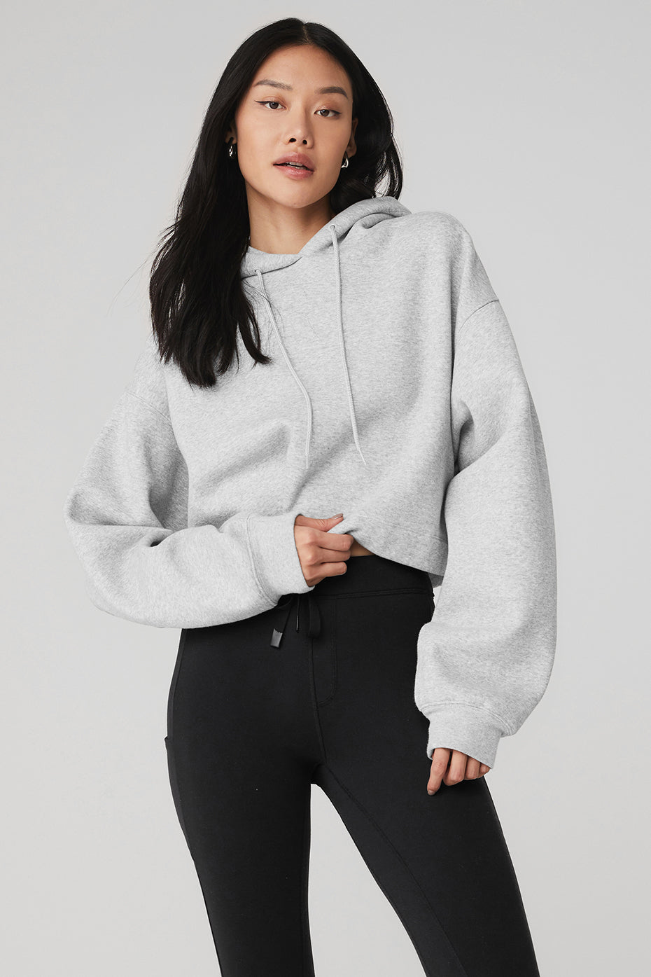 Bae Hoodie in Athletic Heather Grey by Alo Yoga - Work Well Daily