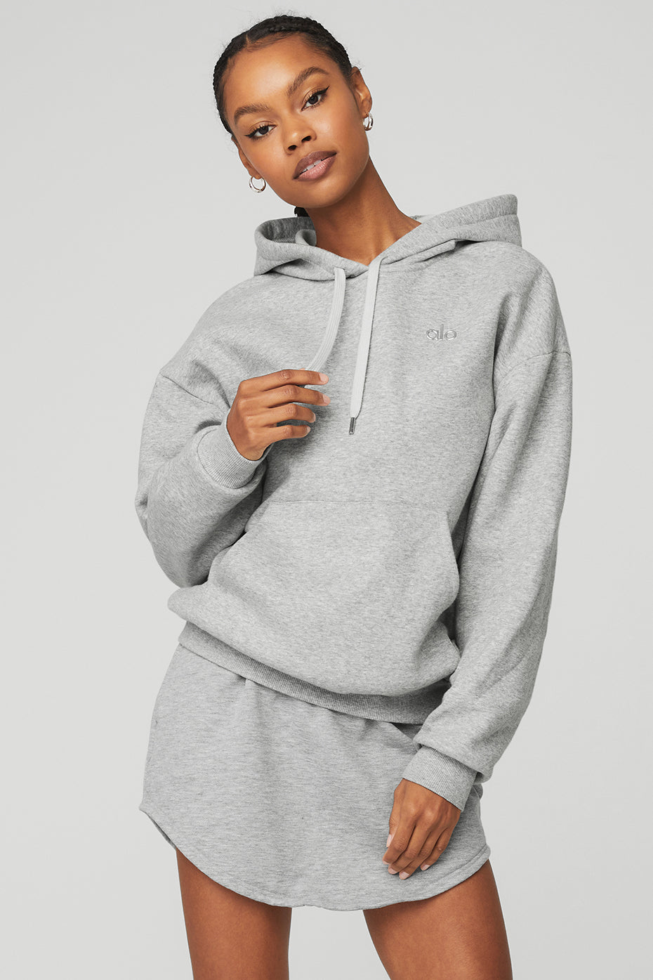 Accolade Hoodie in Athletic Heather Grey by Alo Yoga - Work Well Daily