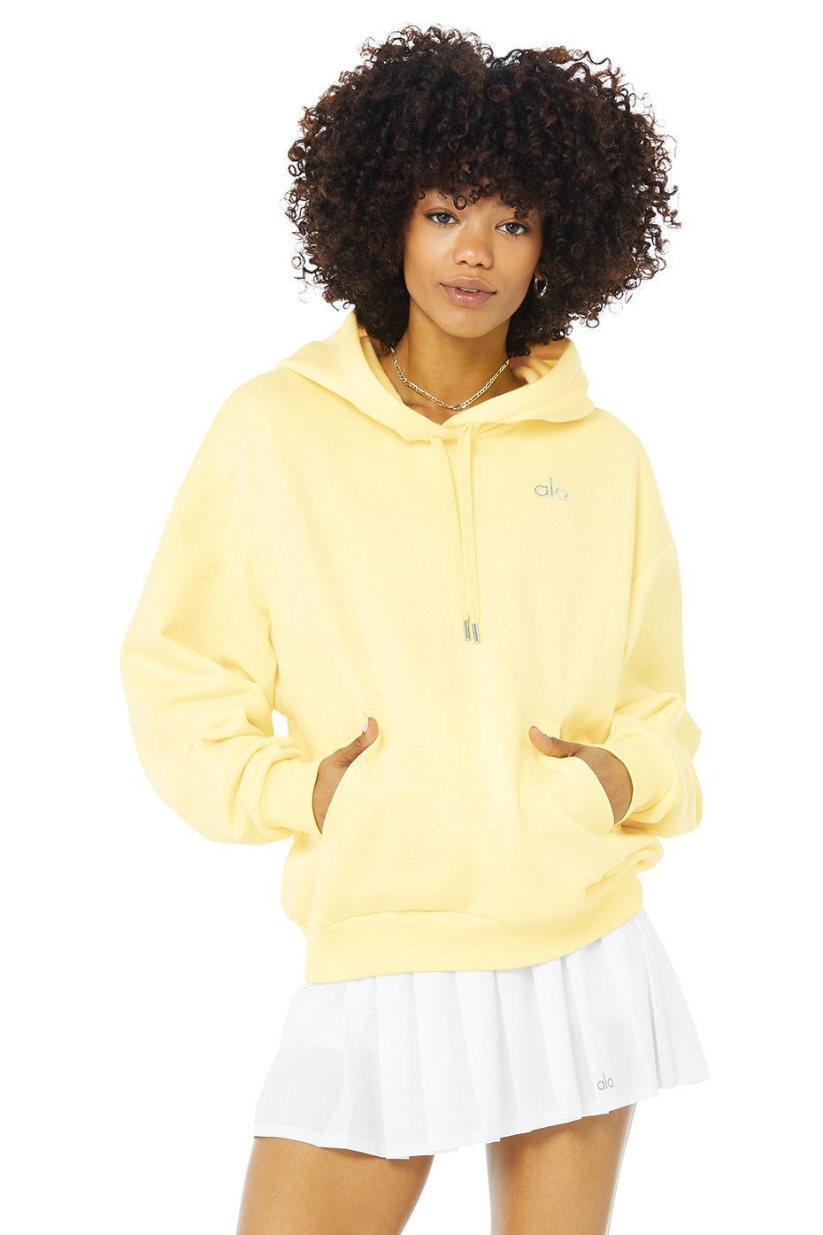 Accolade Hoodie in Buttercup by Alo Yoga - Work Well Daily