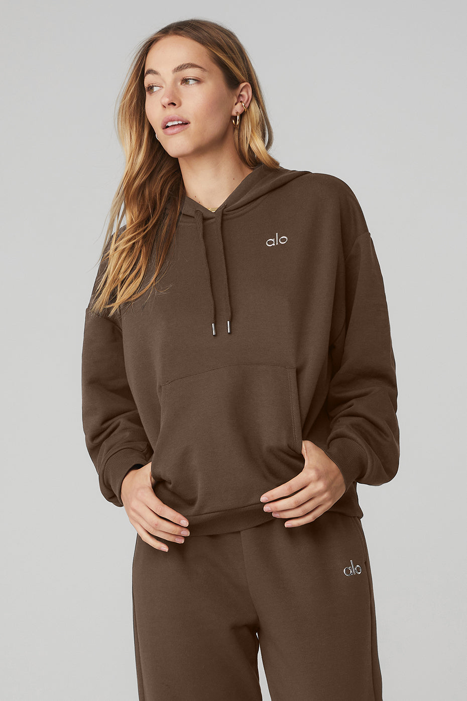 Accolade Hoodie in Espresso by Alo Yoga - Work Well Daily