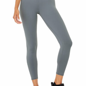 7/8 High-Waist Checkpoint Legging in Black by Alo Yoga