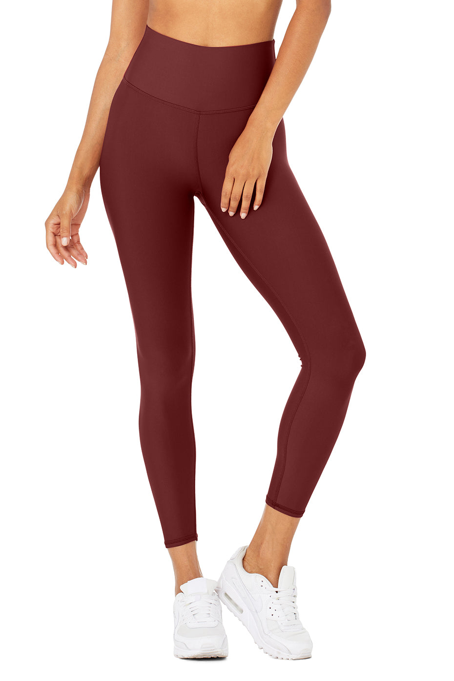 7/8 High-Waist Airlift Legging in Cranberry by Alo Yoga - Work Well Daily