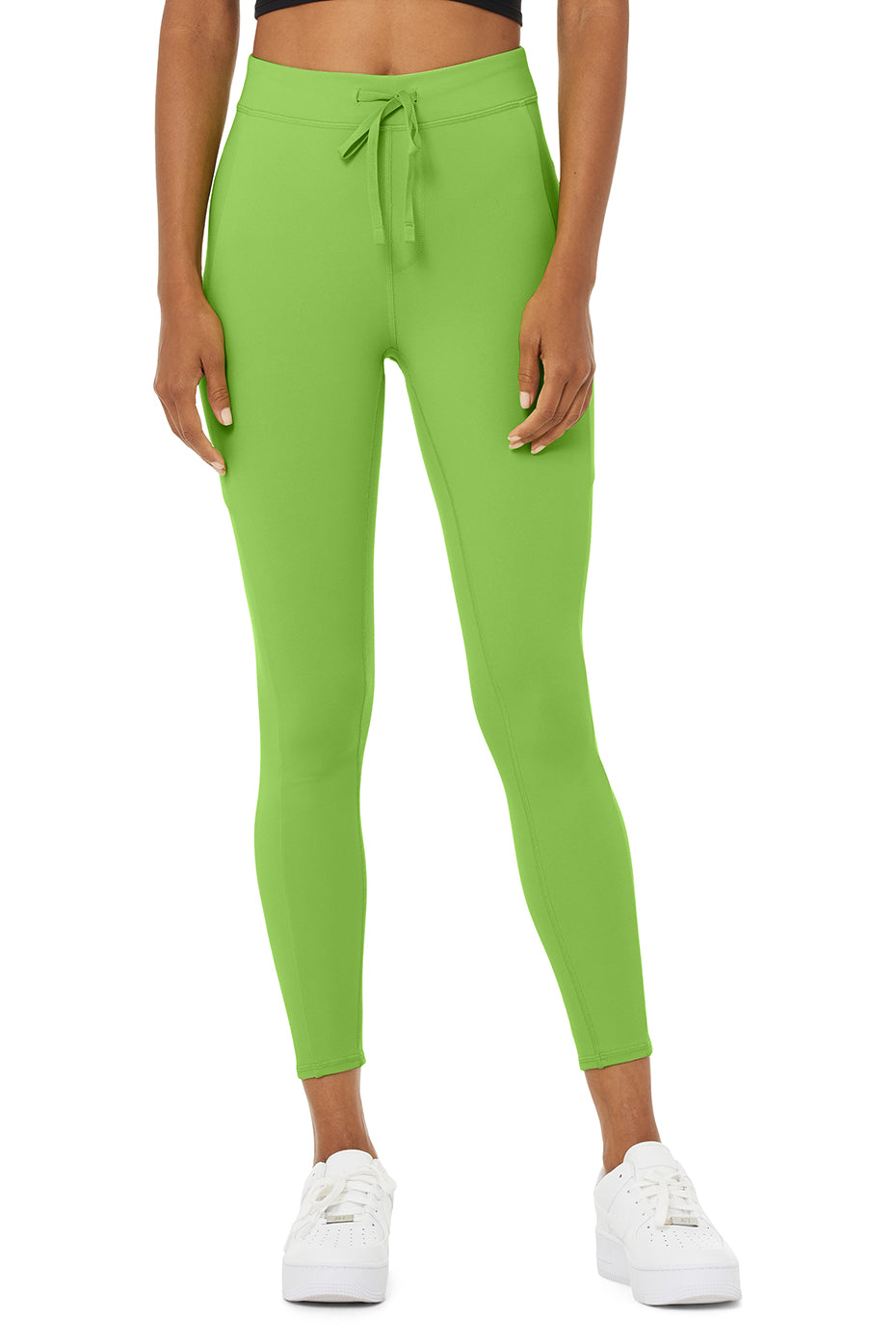 7/8 High-Waist Checkpoint Legging in Green Apple by Alo Yoga