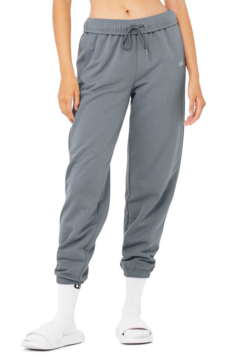 Accolade Sweatpant in Steel Blue by Alo Yoga - Work Well Daily