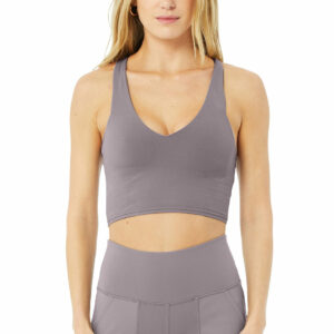 Airlift Intrigue Bra in Purple Dusk by Alo Yoga
