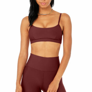 Airlift Fuse Bra Tank Top in Espresso by Alo Yoga - Work Well Daily