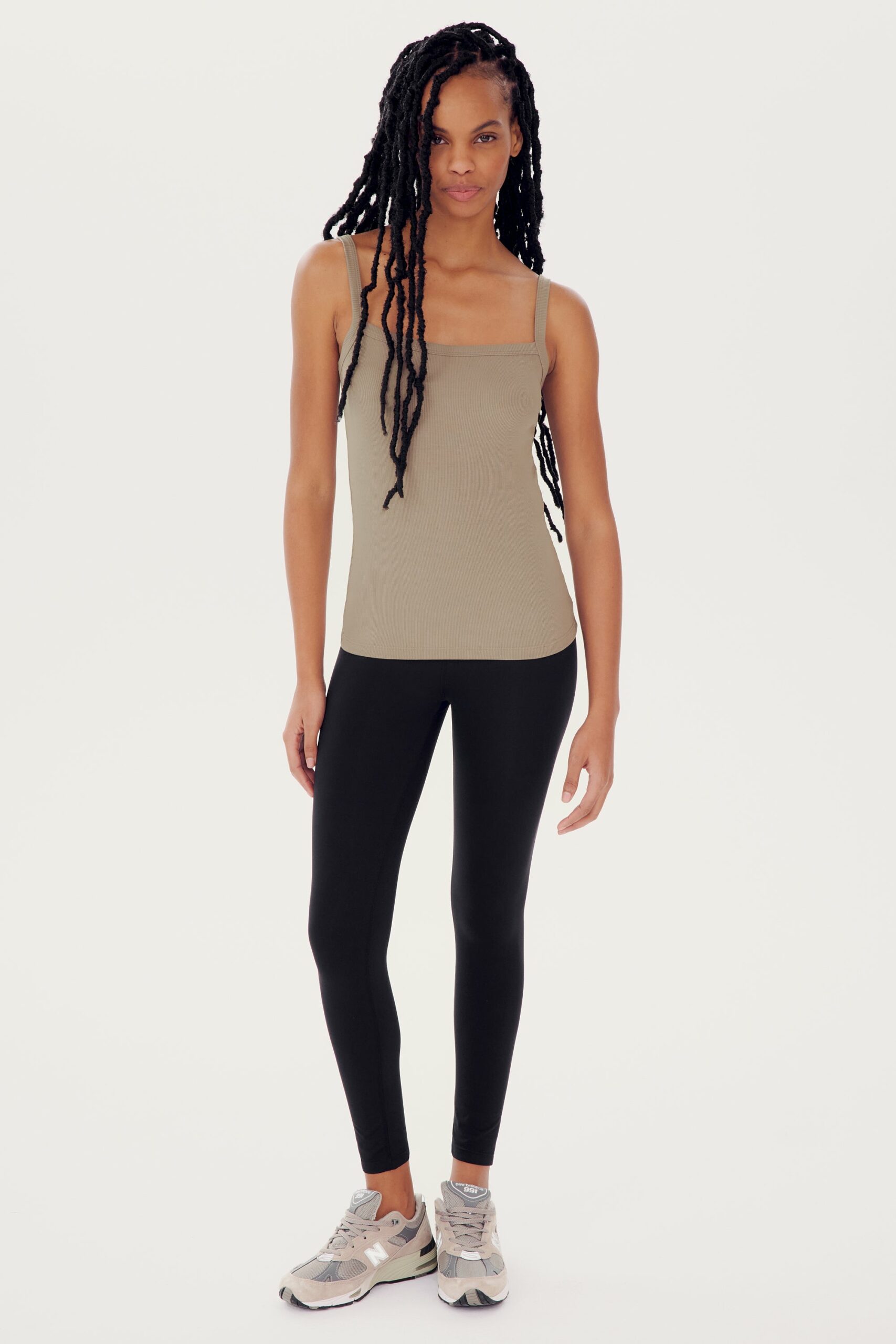 SPLITS59 | Romy Rib Tank - Latte
