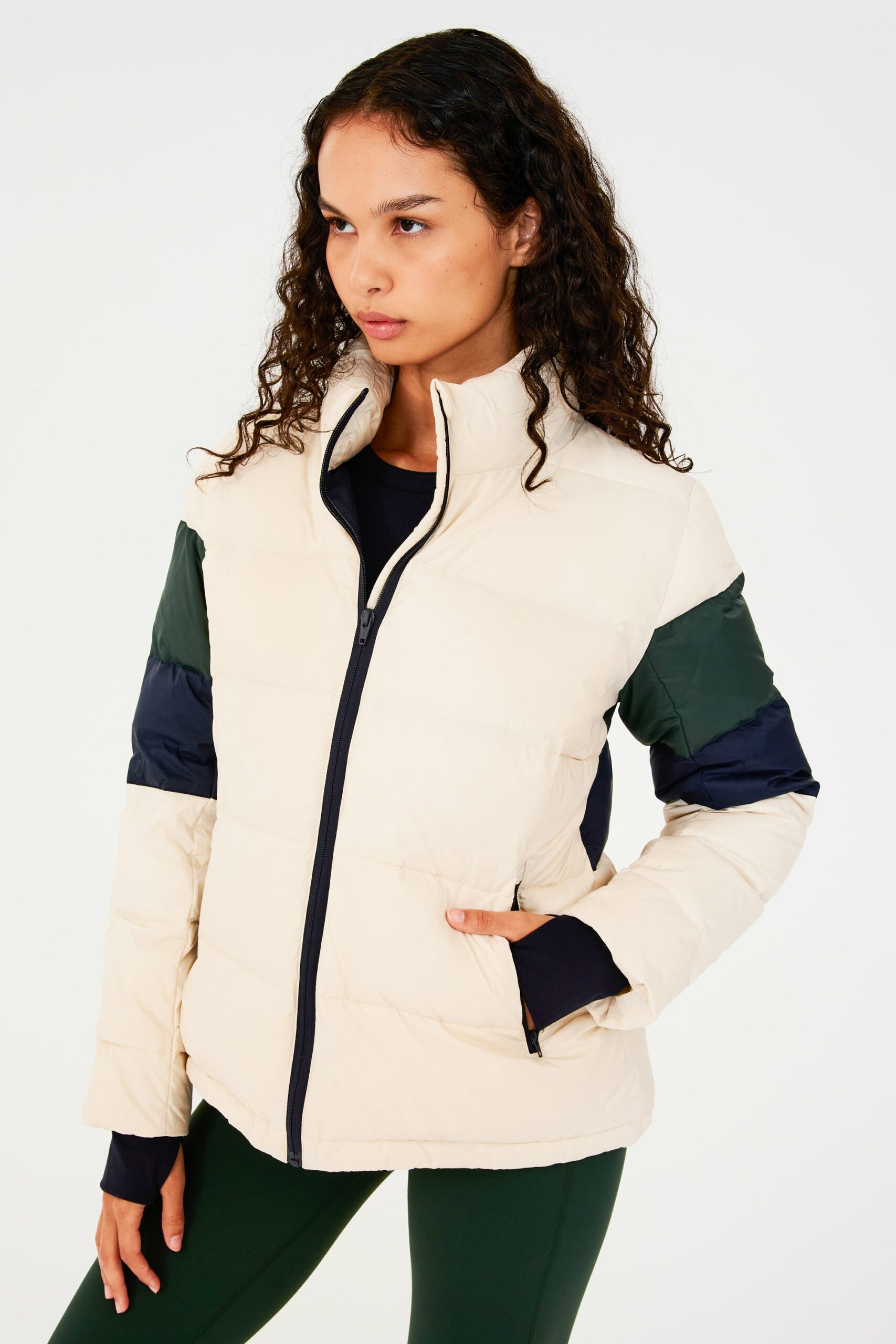 SPLITS59 | Arden Puffer Jacket - Vintage White