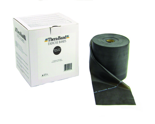 Thera-Band | Thera-Band 50 Yard Box (5 in. wide): Special Heavy: Black