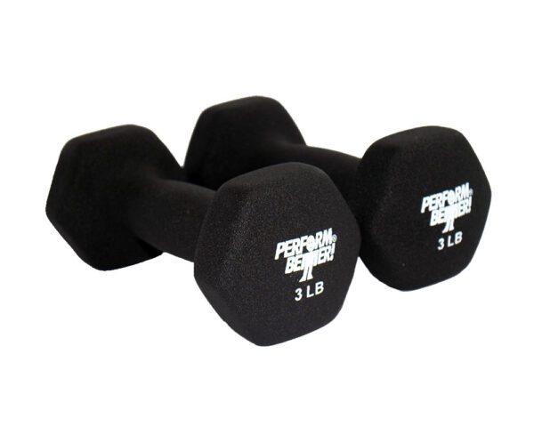 Perform Better | Neoprene Dumbbells (Pair): 3 lb.