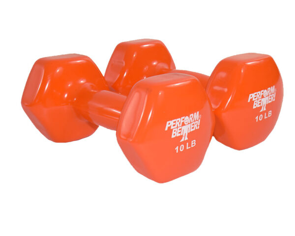 Perform Better | Vinyl Covered Dumbbells (Pair): 10 lb.