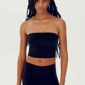 SPLITS59 | Hazel Airweight Crop Bandeau - Black