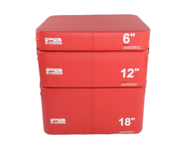 Perform Better | PB Extreme Foam Plyobox: Set of 3 Boxes: 6 in., 12 in., 18 in. (Red)