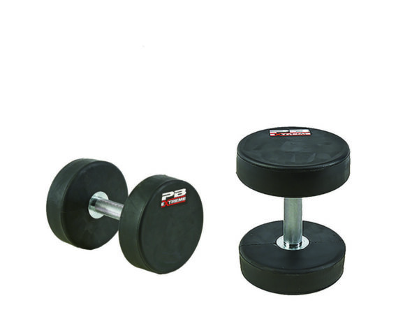 Perform Better | PB Extreme Pro Style Rubber Dumbbells (Pair): 12.5 lb.