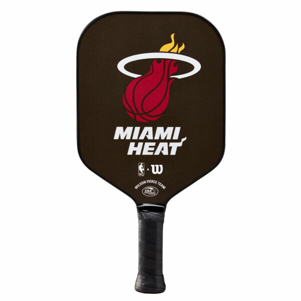 Wilson | miami heat fierce team pickleball paddle - Wilson Fierce Team Miami Heat Racquet | Miami Heat | 4 1-4