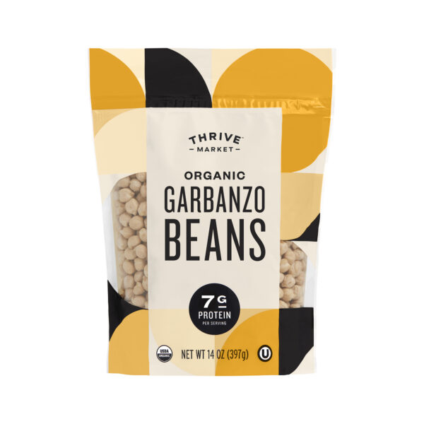 Thrive Market Organic Dry Garbanzo Beans (Chickpeas) 14 oz pouch