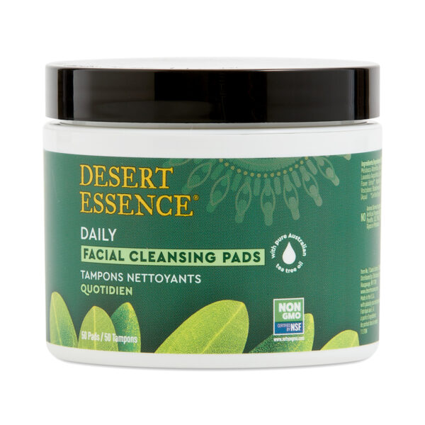 Desert Essence Tea Tree Oil Facial Cleansing Pads 50 pads