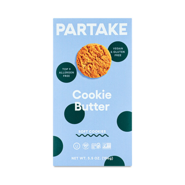 Partake Foods Soft Baked Cookie Butter Cookies 5.5 oz box