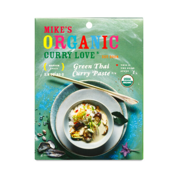 2-Pack Mike's Organic Curry Love Green Thai Curry Paste 2.8 oz pouch