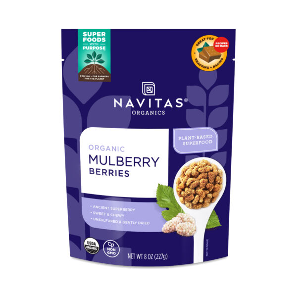 Navitas Organics Organic Mulberry Berries 8 oz bag