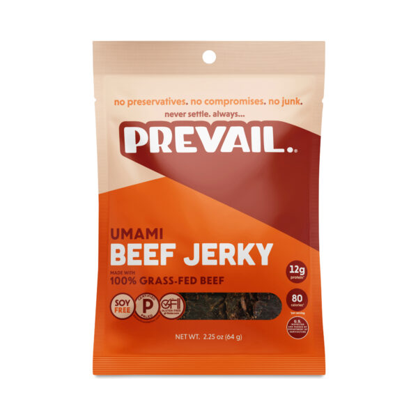 PREVAIL Beef Jerky, Umami 2.25 oz pouch