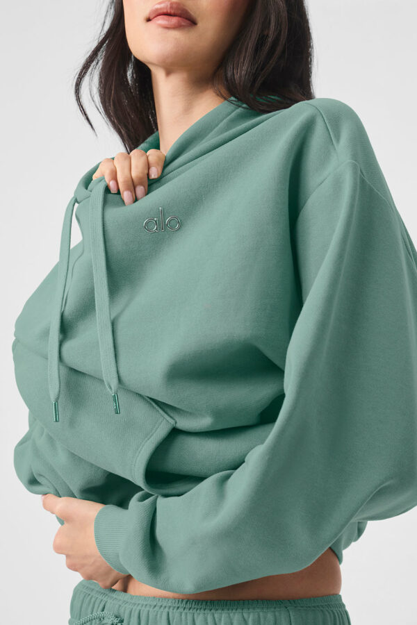 Alo Yoga® | Accolade Hoodie in Botanical Green