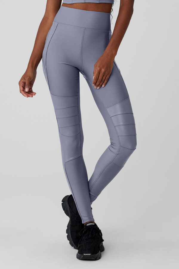 Alo Yoga® | Airlift Winter Warm High-Waist Supermoto Legging in Fog Grey