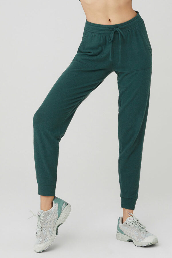 Alo Yoga® | Soho Sweatpant in Midnight Green