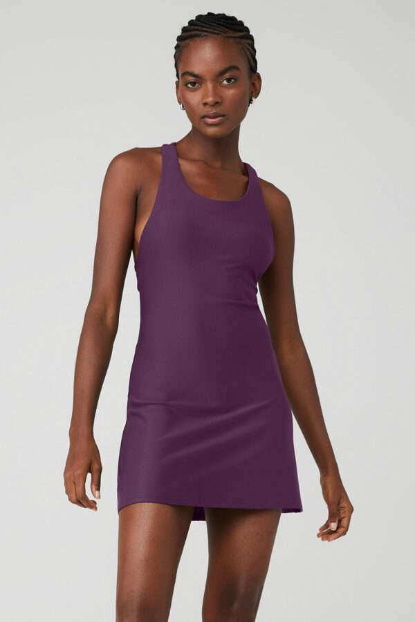 Alo Yoga® | Airlift Fly Dress in Dark Plum Purple