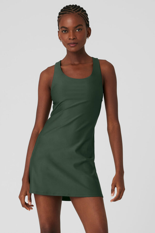 Alo Yoga® | Airlift Fly Dress in Dark Cactus Green