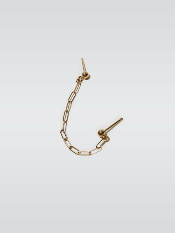 Loren Stewart Chain Stud Earring - 14 Kt Yellow Gold